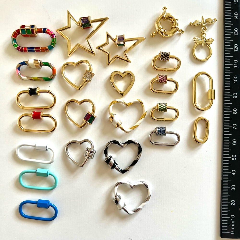 Custom Necklace - Chain + Carabiner (charms optional)
